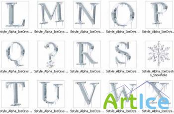 Alpha Ice Crystal Letter Set