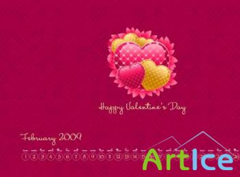 February 2009 Calendar Wallpaper