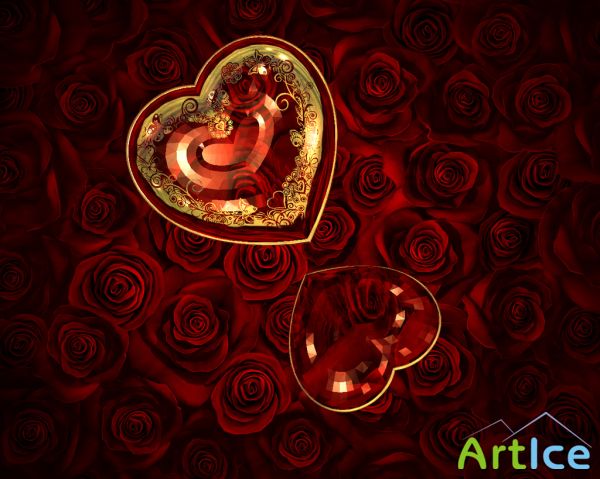 Valentine 3D Screensaver v.1.0