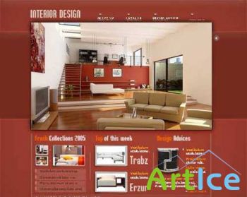 TM 9877 Interior Design Web Template