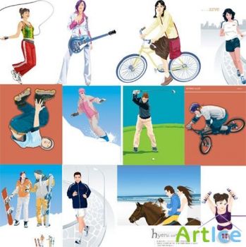 Vector Clipart Collection Various 100.AI Set01