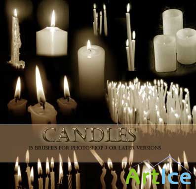 Candles Photoshop Brushes