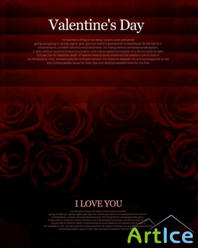 Valentine's day - PSD Template