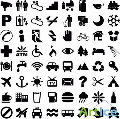 Huge Pictogram Vector Set