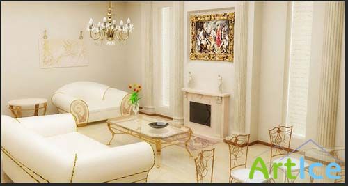 3d Model of Decorative Interior