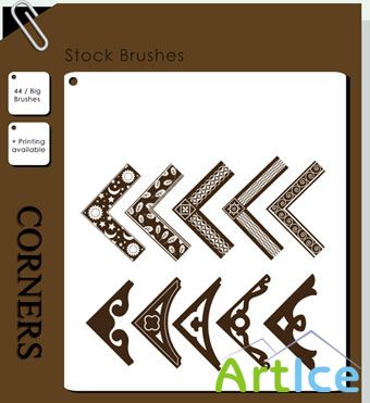 Corner Brushes For Photoshop