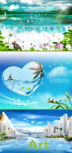 Nature PSD templates