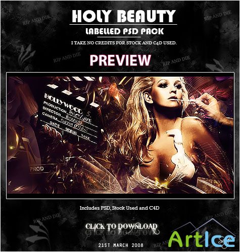 Holly Beauty PSD Pack