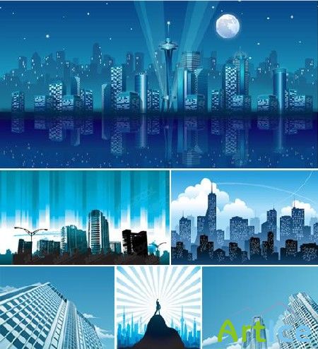 Blue City vectors