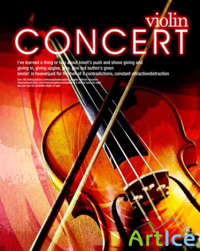 Violin concert  - PSD Template