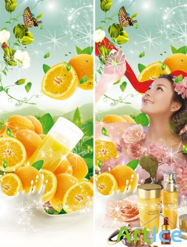 PSD templates - Fruit spring