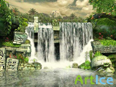 Mayan Waterfall 3D Screensaver 1.0