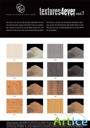 Evermotion Textures4ever Vol. 1 - Wood Textures