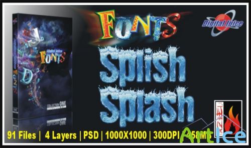 DIGITAL JUICE - FONTS - Splish Splash     