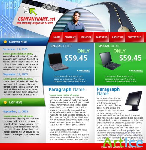 DesignLoad flash website template 1133