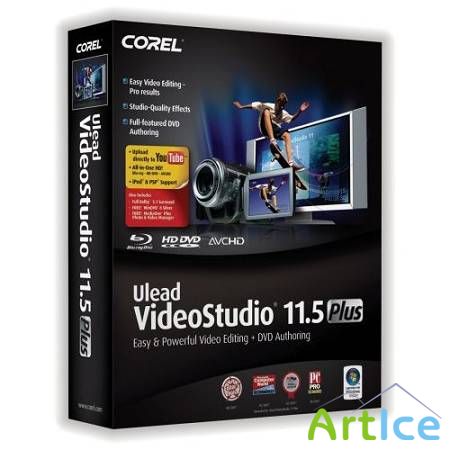 Ulead VideoStudio 11.5 Plus [ENG]+[RUS] ISO / (2xCD  ) + Update