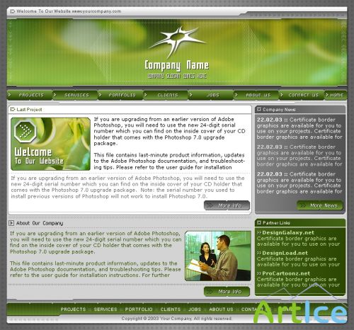 DesignLoad flash website template 4721