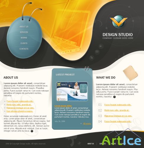 DesignLoad flash website template 4809