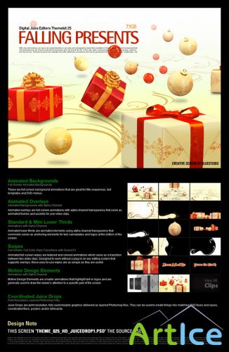 Digital Juice Editors Themekit 25 Falling Presents