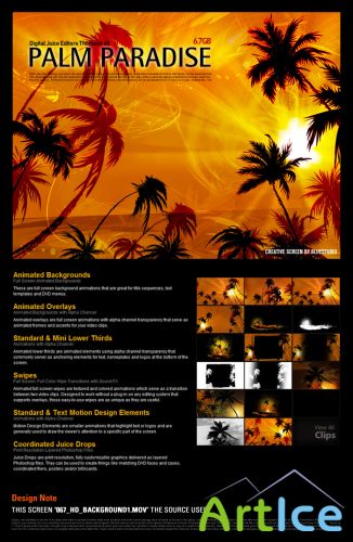 Digital Juice Editors Themekit 68 Palm Paradise D01 DVD9