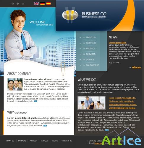 DesignLoad flash website template 4821