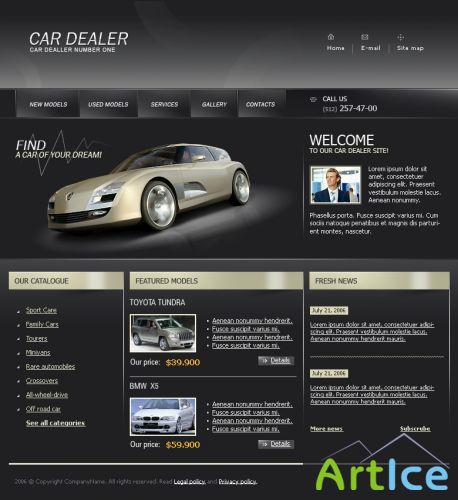 DesignLoad flash website template 4931