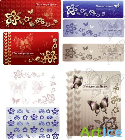 Asadal Dream Pattern Flowers and Butterflies