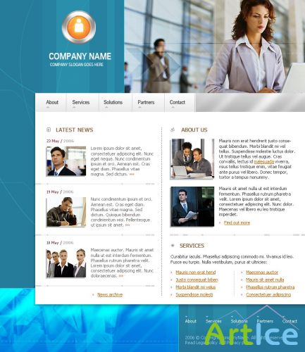 DesignLoad flash website template 5047