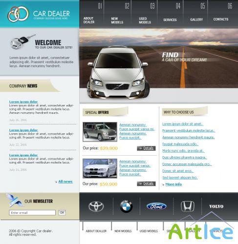 DesignLoad flash website template 5611