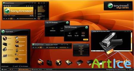 Hyperdesk Sony Ericsson Onyx Theme