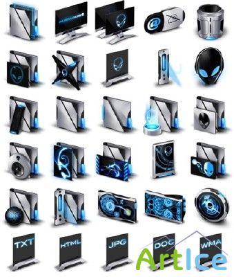 Alienware Invader Icon Pack