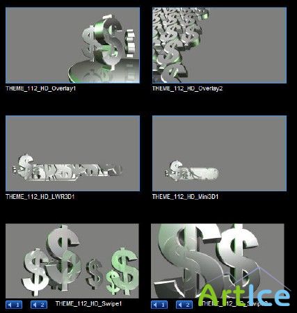 Digital Juice - Editors Toolbox I.Theme Set 112 Metal Dollar 2