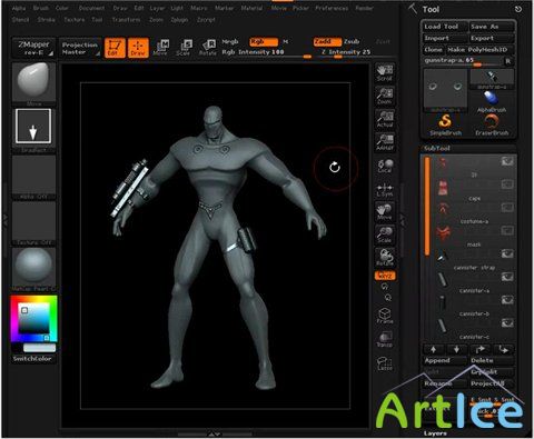 Digital Tutors: Character Creation in Zbrush (2009)