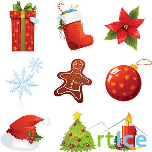 Christmas icon vector