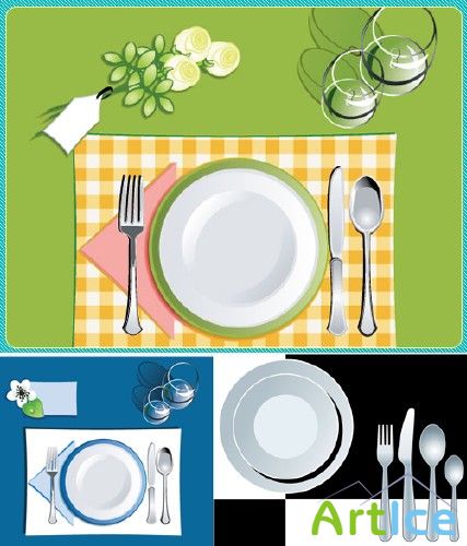 Tableware vector