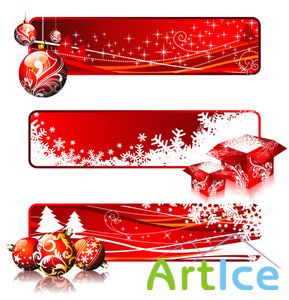 Vector banners - xmas