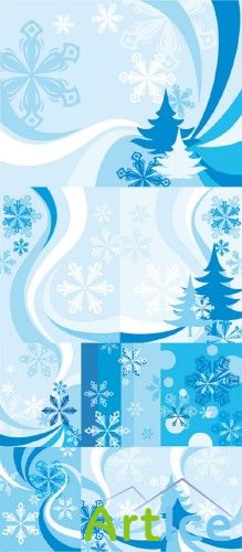 Winter Background Vector 2010