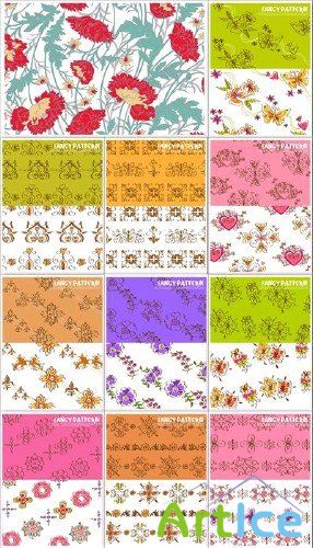 Floral vector backgrounds