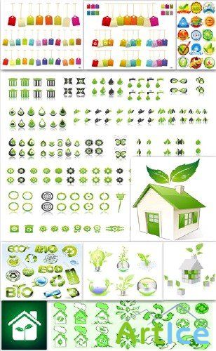 Green vector collection