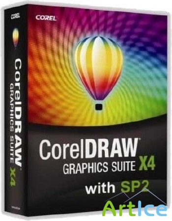 CorelDraw Graphics Suite X4 + SP1 + SP2 - RETAIL MultyLang (rus+eng...) +  