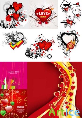 Hearts Vector Material 6