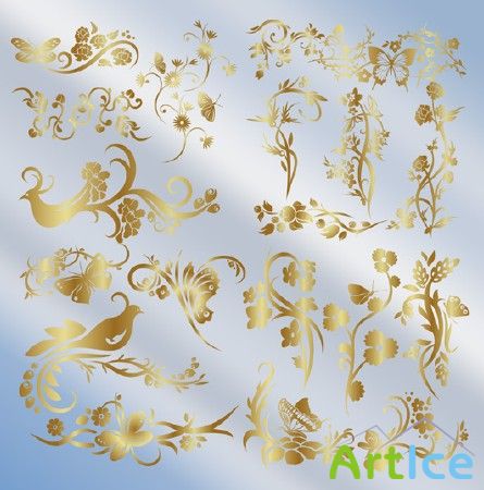 Gold Patterns PSD