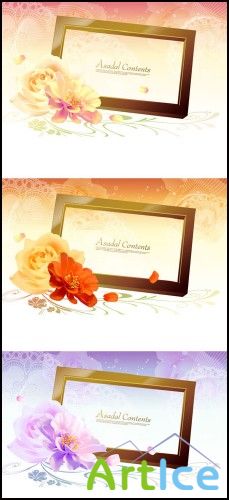 Vector Romantic Flower 1