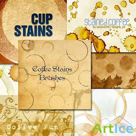 Coffee Stains Photoshop Brushes