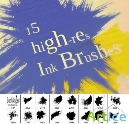 Ink Strokes Photoshop Brushes