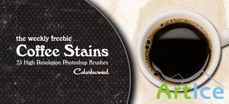 Coffee Stains HQ Photoshop Brushes