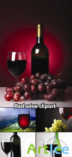 Red wine clipart