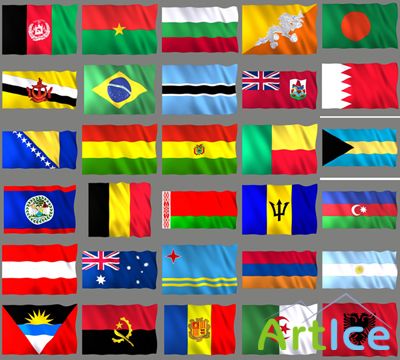 D.J.Motion Design Elements 018 Flags 1 HD (  )