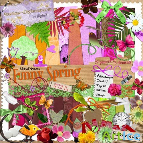 Scrap kit Funny spring