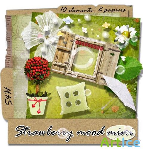 Scrap kit  Mini Strawberry mood